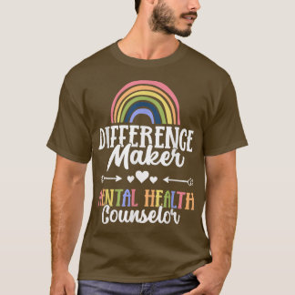 T-shirt Conseillère en santé mentale de la personne respon