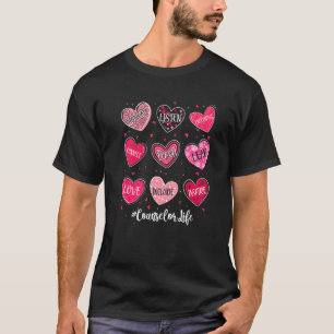 T-shirt Conseillère scolaire Vie Saint-Valentin Comte de c