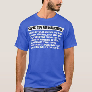 T-shirt conseils de chats pour la motivation drôle chats d