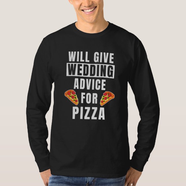 T-shirt Conseils de mariage pour l'événement pizza  Organi (Devant)