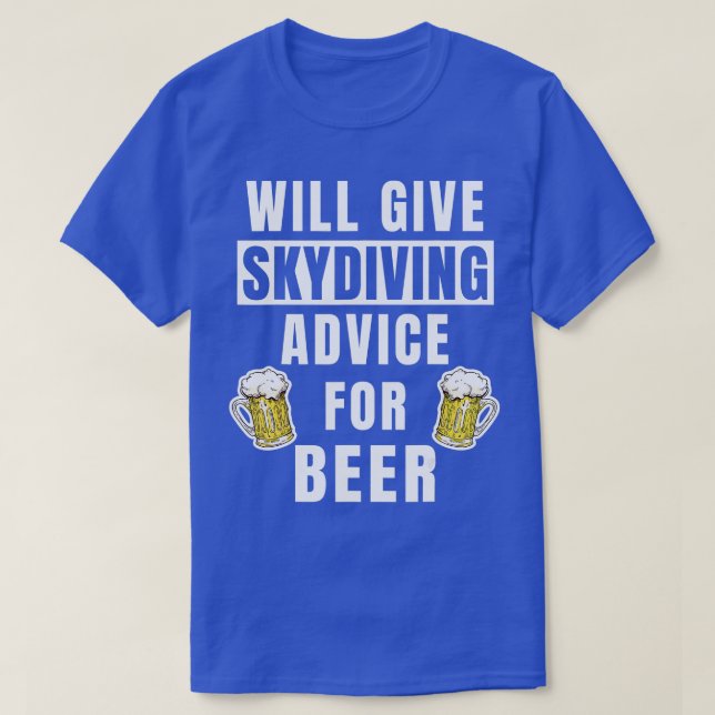 T-shirt Conseils Skydiver Mens Pour Bière Skydiver Gear Fu (Design devant)