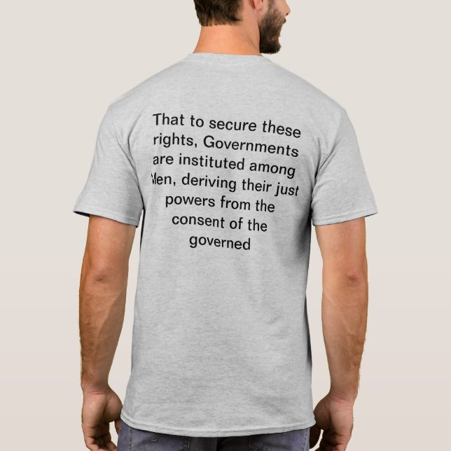 T-shirt Consentement du gouvernement (Dos)