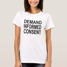 Consentement éclairé de demande - la pièce en t