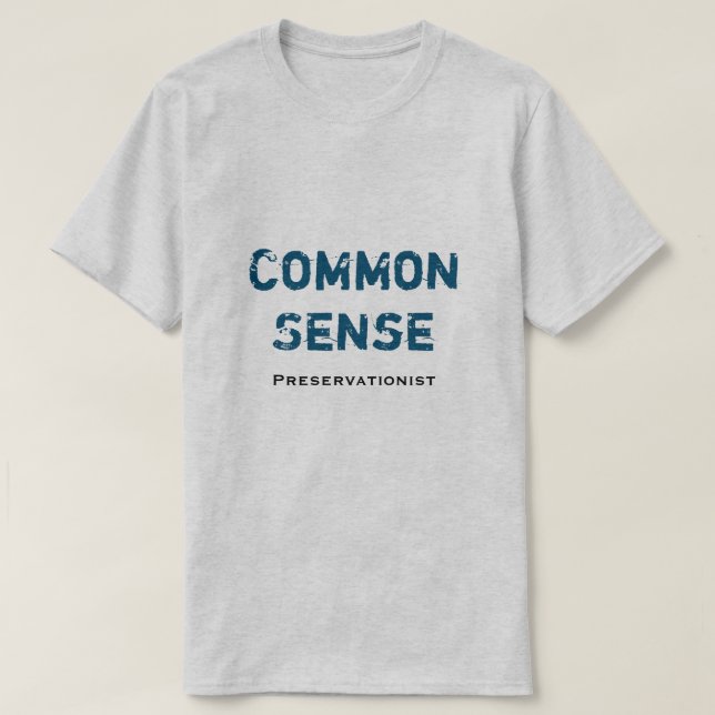 T-shirt Conservateur du sens commun (Design devant)