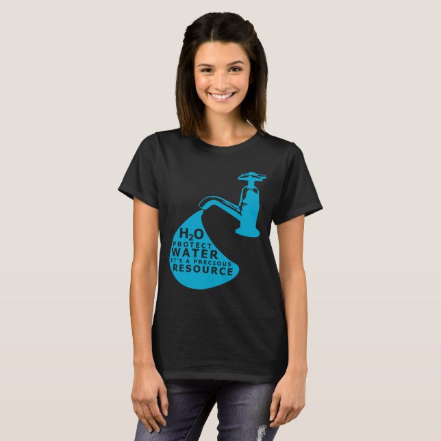 T-shirt Conservation et durabilité de l'eau (Devant entier)