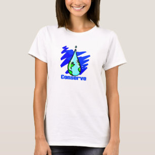 T-shirt Conserver Eau Terre goutte d'eau