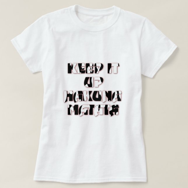T-shirt Conserver / Hakuna Matata (Design devant)