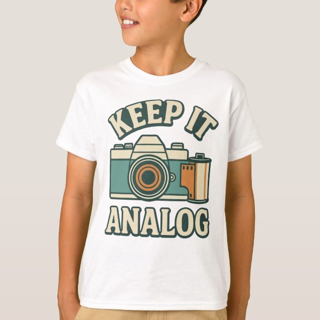 T-shirt Conserver l'analogique (Devant)