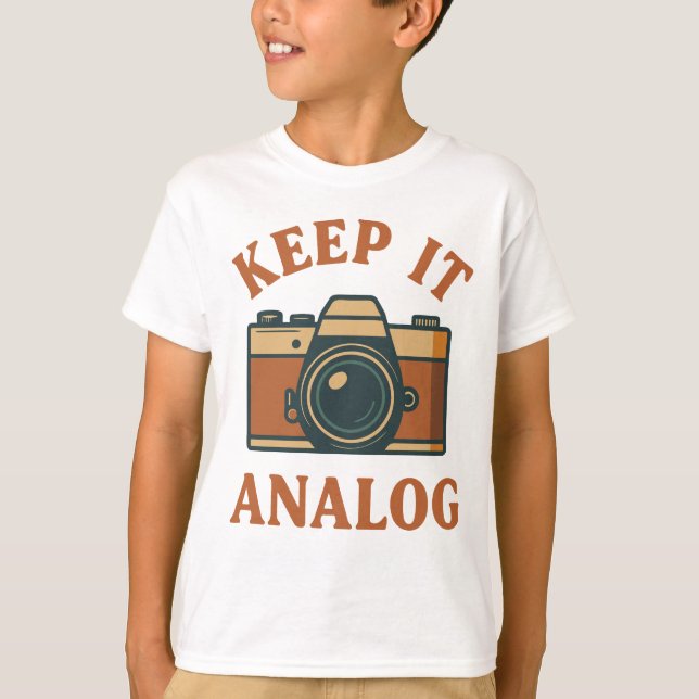 T-shirt Conserver l'analogique (Devant)