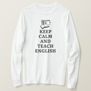 T-shirt Conserver le calme et enseigner l'anglais drôle En