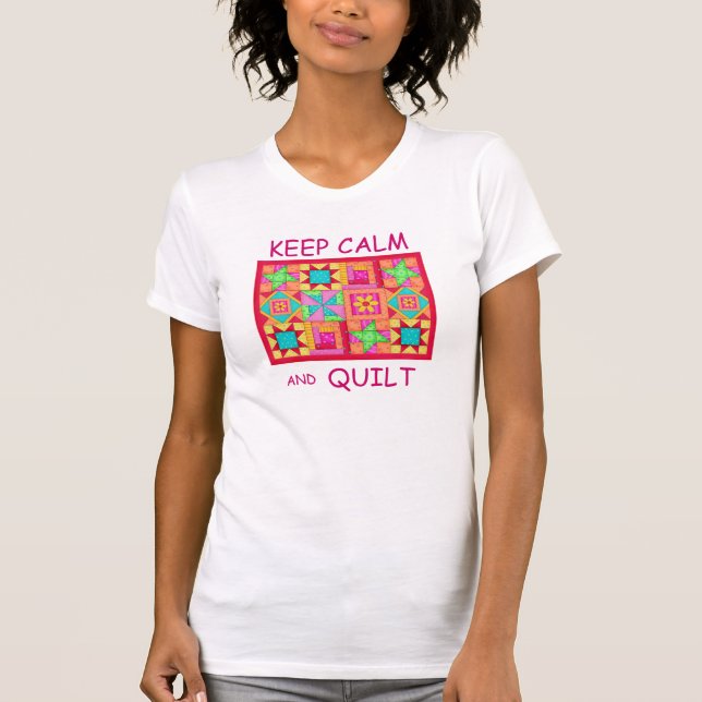 T-shirt Conserver le calme et la surface composée à plusie (Devant)