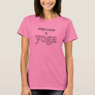 T-shirt Conserver le calme et le yoga - Imprimer