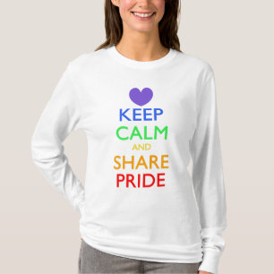T-shirt Conserver le calme et partager la fierté