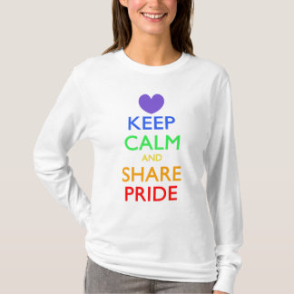 T-shirt Conserver le calme et partager la fierté