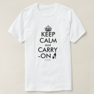 T-shirt Conserver le calme (Variante de voyage) - Une chem