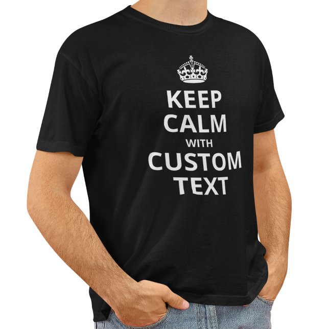 T-shirt Conserver le Modèle de devis personnalisé calme (Créateur téléchargé)