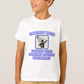 T-shirt Conserver l'eau .. Douche avec quelqu'un .. Parkin