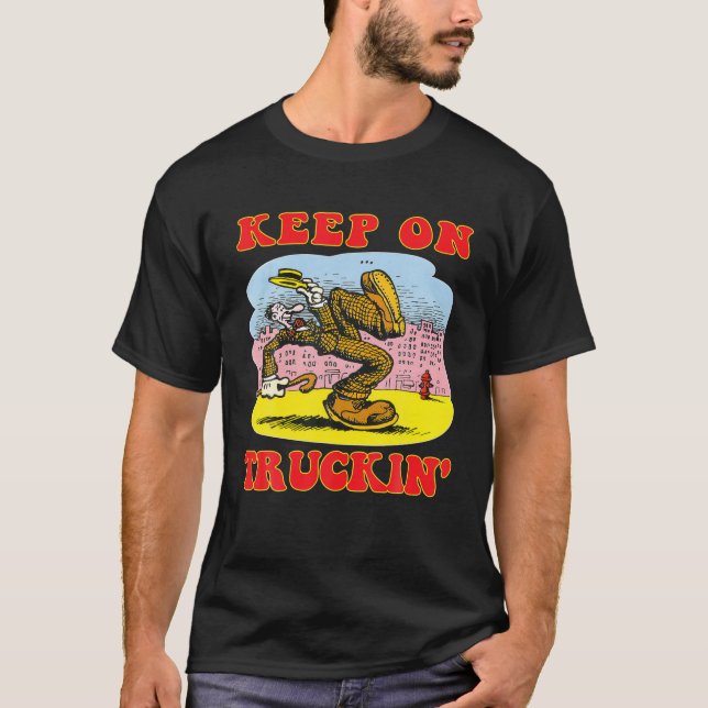 T-shirt Conserver sur le design de Truckin Art Trucking Dr (Devant)