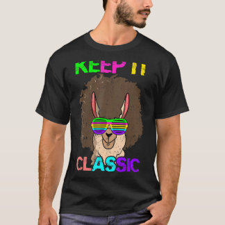 T-shirt Conservez le classique Alpaca 80's 90's Llama
