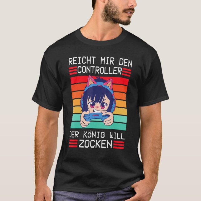 T-shirt Console de jeu Enich Mir Den Contrôleur König (Devant)