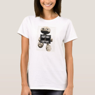 T-shirt Consolidez et soutenez la pièce en t de mascotte