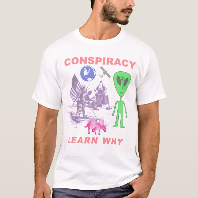 T-shirt Conspiration - apprenez pourquoi (Devant)