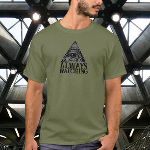 T-shirt Conspiration toujours regarder les yeux