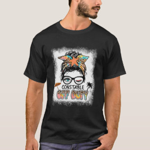 T-shirt Constable Hors Service Messy Bun Vacances Été Vibe