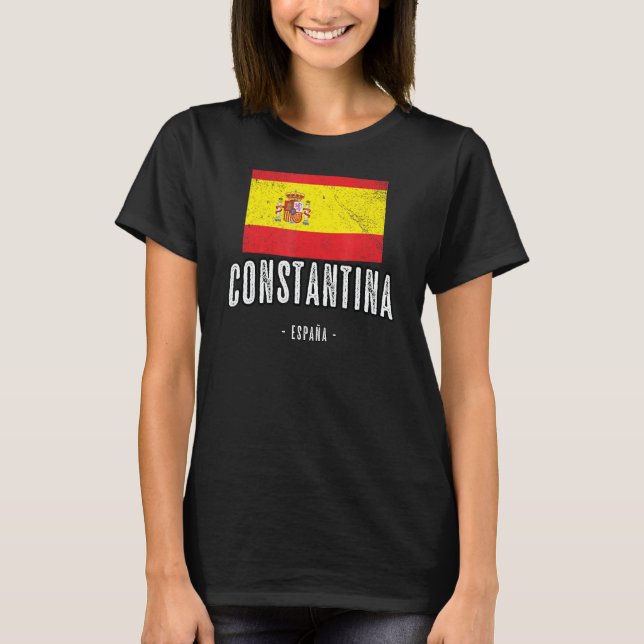 T-shirt Constantina Espagne Es Drapeau Ville Bandera Ropa (Devant)