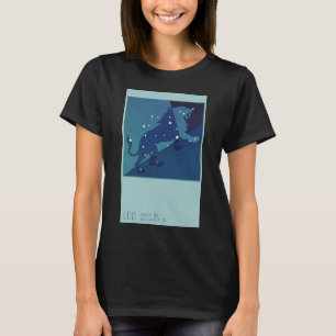 T-shirt Constellation du Lion Lion Vintage Zodiaque Astrol