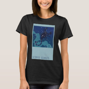 T-shirt Constellation du Scorpion, Astrologie du Zodiaque 