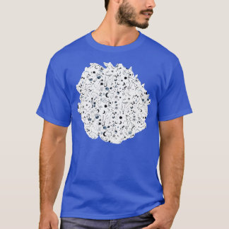T-shirt Constellations spatiales blanches