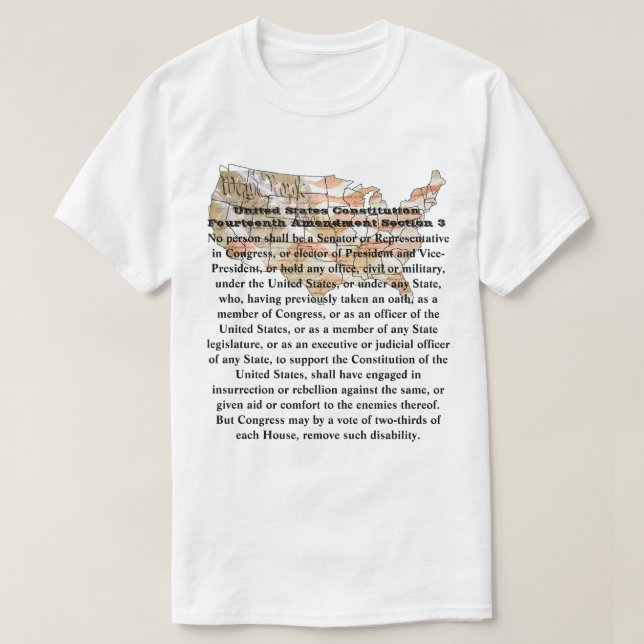 T-shirt Constitution des États-Unis Quatorzième amendement (Design devant)