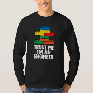 T-shirt Constructeur de briques Blocs amusants Bâtiment Ma