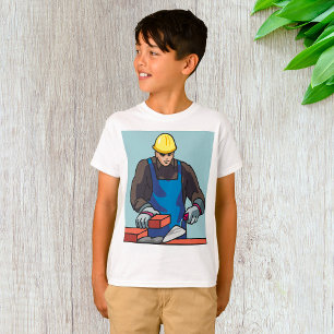 T-shirt Constructeur de Casquette dur pour ouvrier de cons