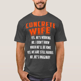 T-shirt Constructeur de la femme de construction en béton