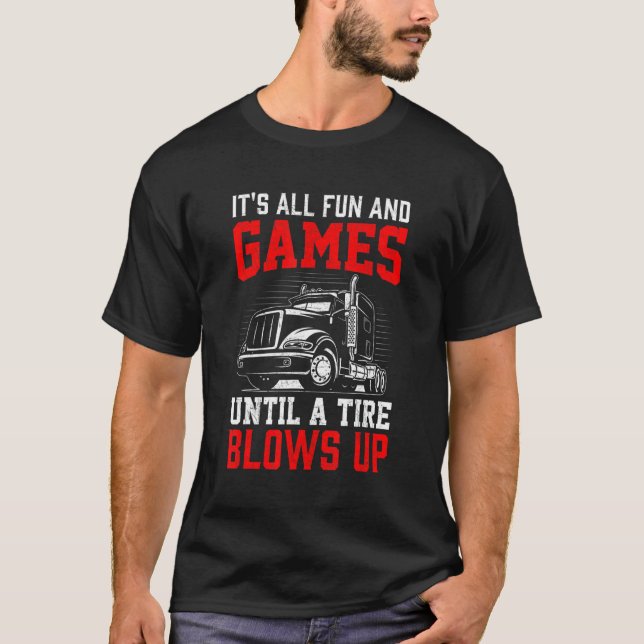 T-shirt Constructeurs de camions Constructeurs Travailleur (Devant)
