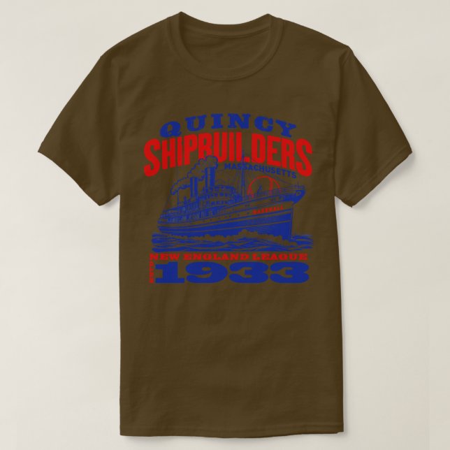 T-shirt Constructeurs de navires Quincy (Design devant)