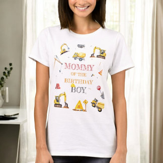 T-shirt Construction Camion thème garçon fête d'anniversai