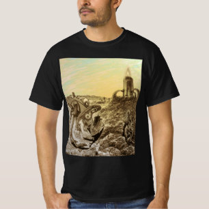 T-shirt Construction d'aliens de science-fiction vintage s