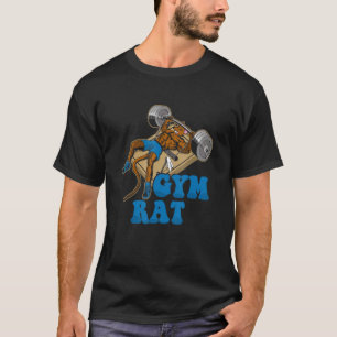T-shirt Construction De Bodybuilding De Rat De Gym Contre
