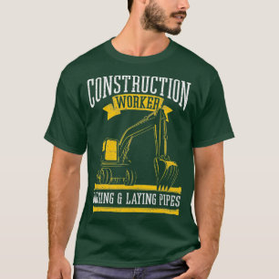 T-shirt Construction de conduites de creusage et de ponte