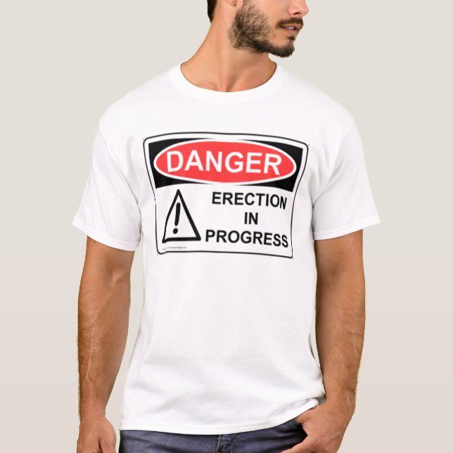 T-shirt Construction de DANGER en cours (Devant)