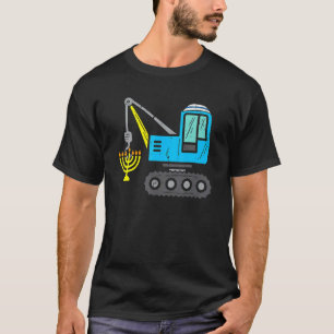 T-shirt Construction de grue Chanukah Pajamas Enfants Garç