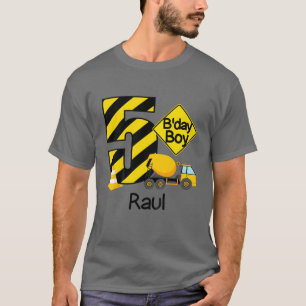 T-shirt Construction Enfants 5E Anniversaire Raul Boys 5 A