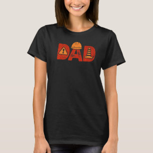 T-shirt Construction Papa Builder Mason Béton Béton