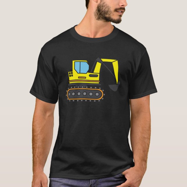 T-shirt Construction site  idea u2013 diggers love digging (Devant)