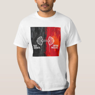 T-shirt Construire la force Endurer la pression Cadeau de
