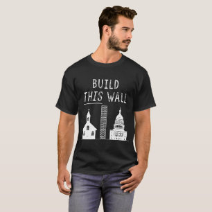 T-shirt construisez ce mur Mexique