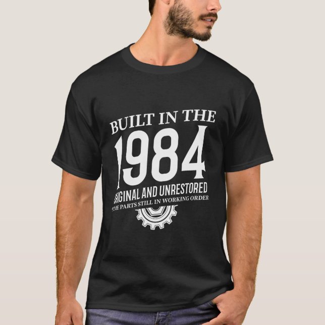 T-shirt Construit En 1984 (Devant)